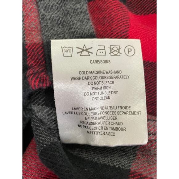 Madewell x Penfield Classic Slim Flannel warm cozy layers red black gray plaid - Picture 11 of 12